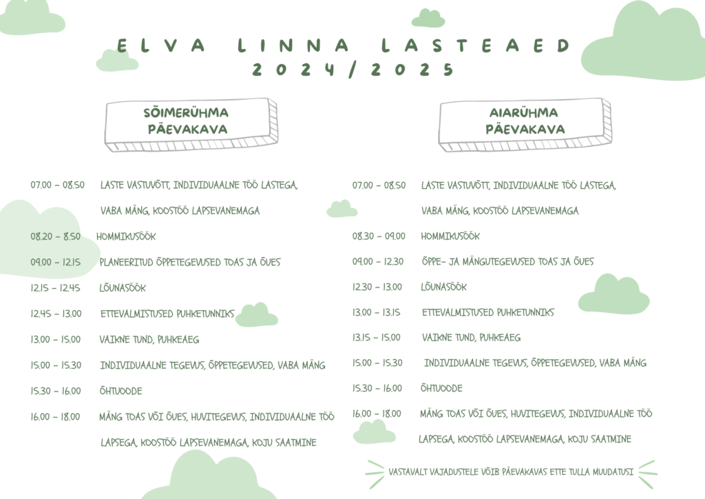 päevakava 2024/2025